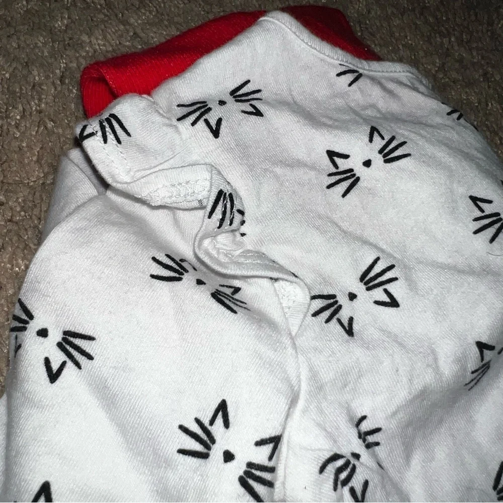 Gymboree Red Polka Dotted Cat Leggings and T-shirt Size 12-18 Months